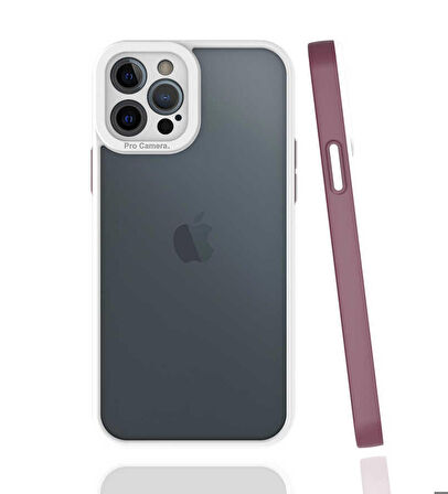 iPhone 12 Pro Uyumlu Zore Mima Kapak-Mürdüm