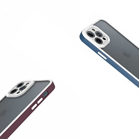 iPhone 12 Pro Uyumlu Zore Mima Kılıf-Mürdüm