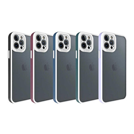 iPhone 12 Pro Uyumlu Zore Mima Kapak-Lila