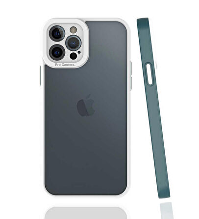 iPhone 12 Pro Max Uyumlu Zore Mima Kapak-Koyu Yeşil