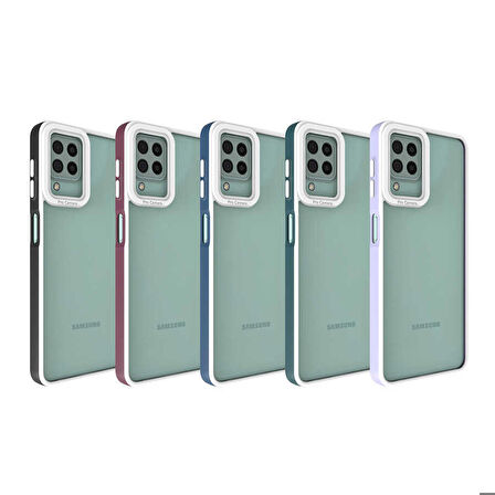 Galaxy M32 Uyumlu Zore Mima Kapak-Mürdüm