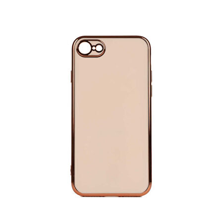 iPhone SE 2022 Uyumlu Zore Bark Kılıf-Rose Gold