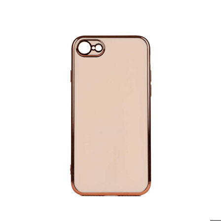 iPhone SE 2022 Uyumlu Zore Bark Kapak-Rose Gold