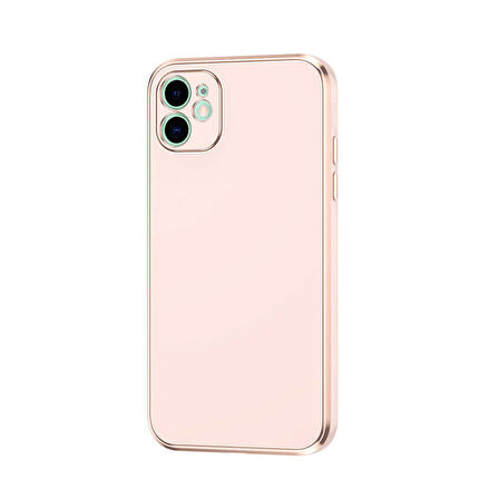 iPhone 12 Uyumlu Zore Bark Kılıf-Rose Gold