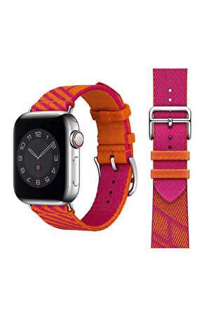 Apple Watch 38mm Uyumlu Krd-51 Hasır Kordon-no7
