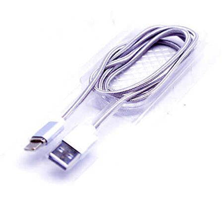 Gri Metal Manyetic Uçlu Lightning Usb Kablo-Zore