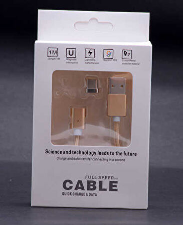 Gri Type-c Mıknatıslı Usb Kablo-Zore