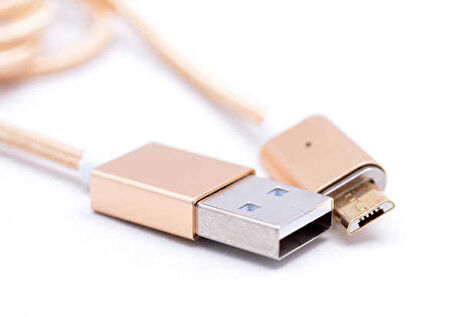 Rose Gold Mıknatıslı 8600 Micro Usb Kablo-Zore