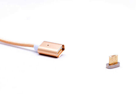 Rose Gold Mıknatıslı 8600 Micro Usb Kablo-Zore