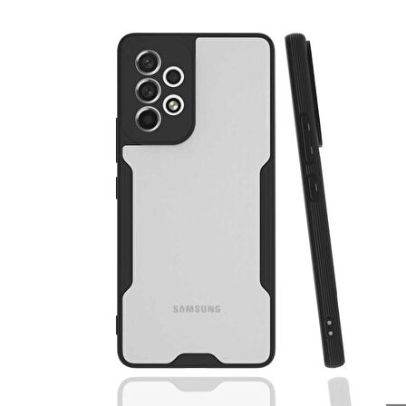 Galaxy A53 5G Uyumlu Zore Parfe Kapak-Siyah
