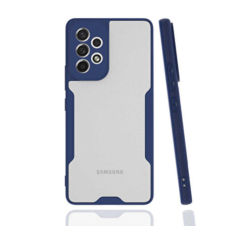 Galaxy A53 5G Uyumlu Zore Parfe Kapak-Lacivert