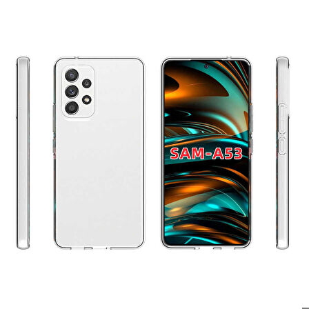 Galaxy A73 Uyumlu Zore Süper Silikon Kapak-Renksiz