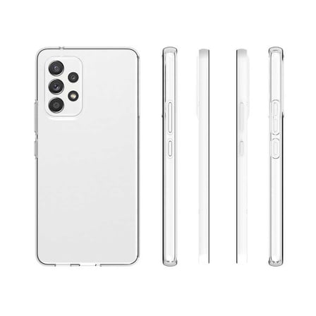 Galaxy A73 Kılıf Kamera Korumalı Şeffaf Kalın Üstün Koruma Silikon Novatech