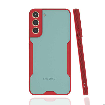 Galaxy S22 Plus Uyumlu Zore Parfe Kapak-Kırmızı