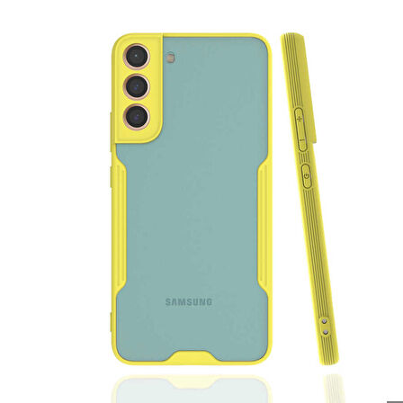Galaxy S22 Plus Uyumlu Zore Parfe Kapak-Sarı
