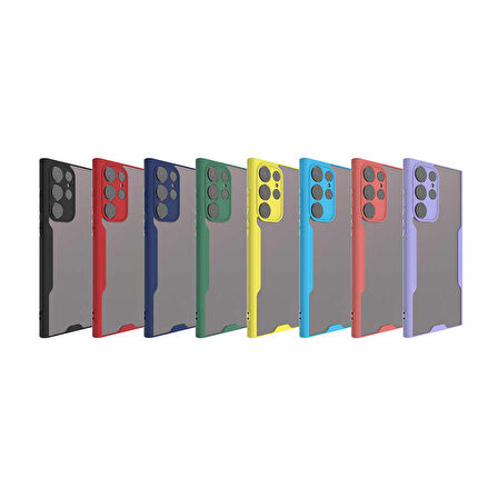 Galaxy S22 Ultra Uyumlu Zore Parfe Kapak-Pembe