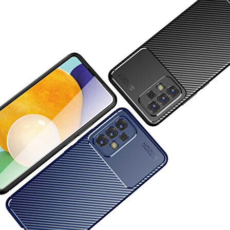Galaxy A73 Uyumlu Zore Negro Silikon Kapak-Siyah