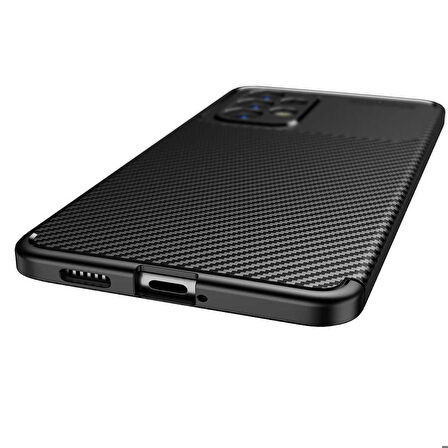 Galaxy A73 Uyumlu Zore Negro Silikon Kapak-Siyah