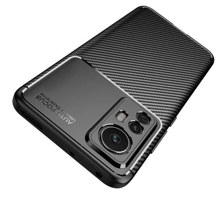 Xiaomi Mi 12 Kılıf Karbon Görünümlü Silikon Kamera Korumalı Üstün Koruma SystemCom