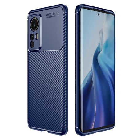 Xiaomi Mi 12 Kılıf Karbon Görünümlü Silikon Kamera Korumalı Üstün Koruma FORUMSHOP