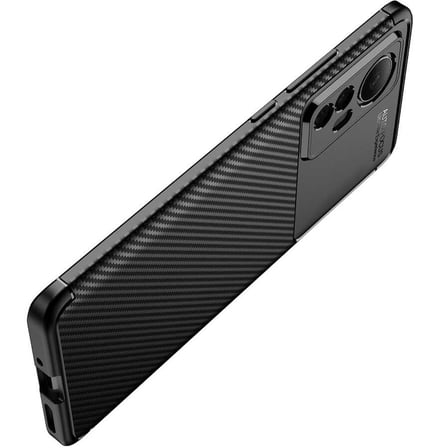 Xiaomi Mi 12 Kılıf Karbon Görünümlü Silikon Kamera Korumalı Üstün Koruma FORUMSHOP