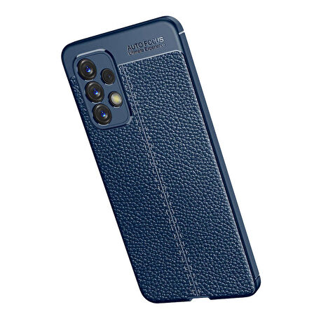 Galaxy A73 Uyumlu Zore Niss Silikon Kapak-Lacivert