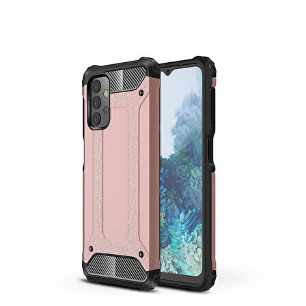 Galaxy A13 4G Uyumlu Zore Crash Silikon Kapak-Rose Gold