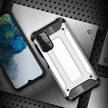 Galaxy A13 4G Uyumlu Zore Crash Silikon Kapak-Mavi