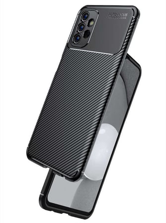 Galaxy A23 Kılıf Karbon Görünümlü Silikon Kamera Korumalı Üstün Koruma Novatech
