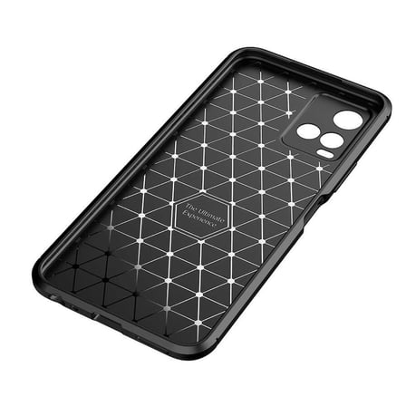 Vivo Y32 Kılıf Karbon Görünümlü Silikon Kamera Korumalı Üstün Koruma Novatech