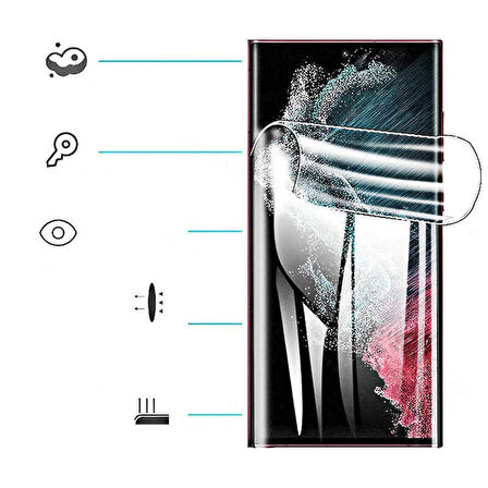 Galaxy S22 Ultra Uyumlu Zore Süper Pet Ekran Koruyucu Jelatin