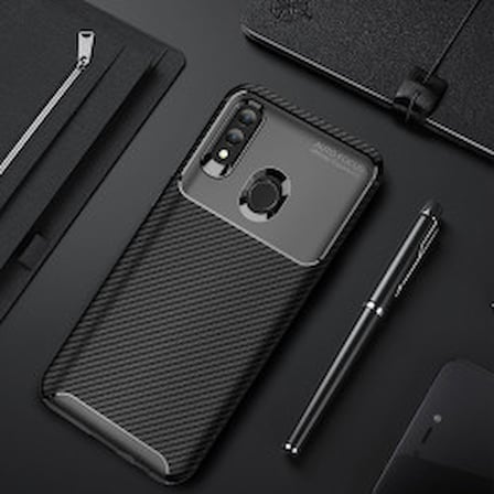 Lexroo Huawei P Smart 2019 Kılıf Lexroo Negro Silikon Kapak - Siyah
