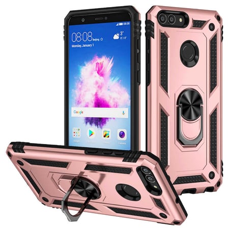 Huawei P Smart Kılıf Kamera Koruyucu Manyetik Standlı Tank Koruma Novatech