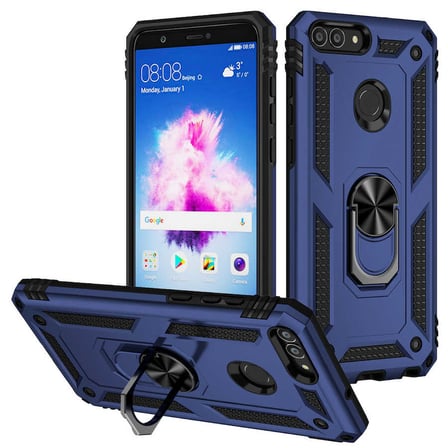 Huawei P Smart Kılıf Kamera Koruyucu Manyetik Standlı Tank Koruma Novatech