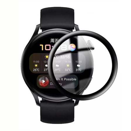 Huawei Watch GT 3 42mm NRTK PMMA Pet Saat Ekran Koruyucu - Siyah