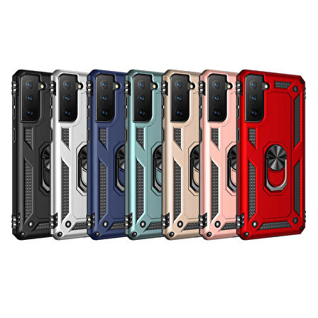 Galaxy S21 FE Uyumlu Zore Vega Kapak-Rose Gold