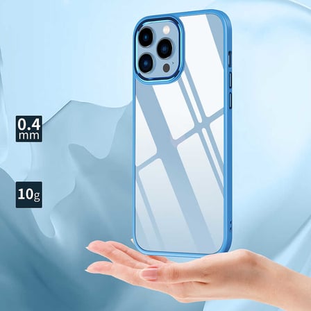 iPhone 12 Pro Max Kılıf Şeffaf Arka Yüz Kamera Yükseltili Silikon SVTEK
