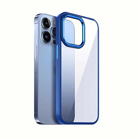 iPhone 13 Pro Uyumlu Ensueno Krom Kapak-Açık Yeşil