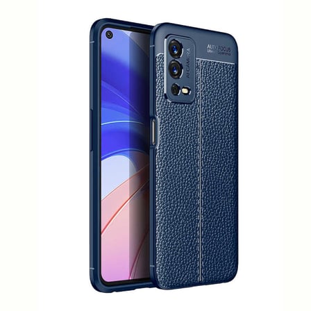 Oppo A55 4G Kılıf Deri Görünümlü Silikon Kamera Korumalı Üstün Koruma Novatech