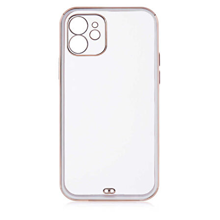 iPhone 12 Uyumlu Zore Voit Clear Kılıf-Beyaz