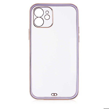 iPhone 12 Uyumlu Zore Voit Clear Kapak-Lila