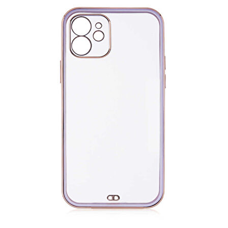 iPhone 12 Uyumlu Zore Voit Clear Kılıf-Lila