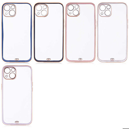 iPhone 13 Uyumlu Zore Voit Clear Kapak-Lila