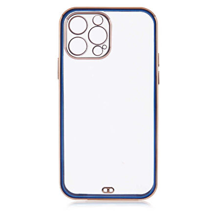 iPhone 13 Pro Uyumlu Zore Voit Clear Kapak-Lacivert