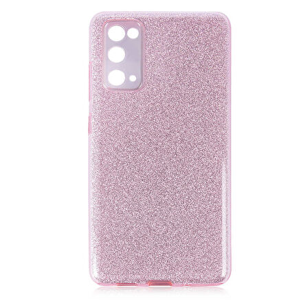 Galaxy S20 FE Uyumlu Zore Shining Silikon-Pembe