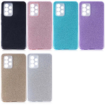Galaxy A73 Uyumlu Zore Shining Silikon-Siyah