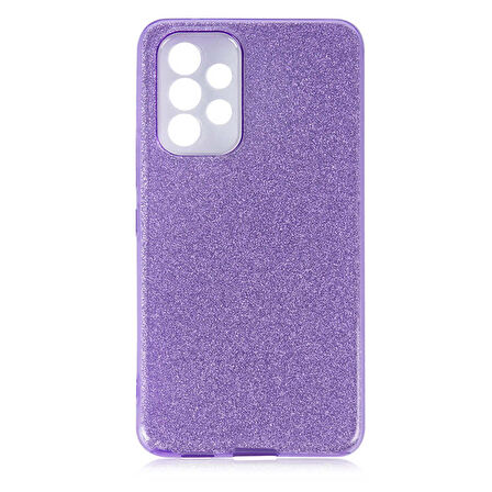 Galaxy A73 Uyumlu Zore Shining Silikon-Mor