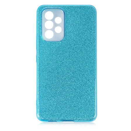 Galaxy A73 Uyumlu Zore Shining Silikon-Mavi