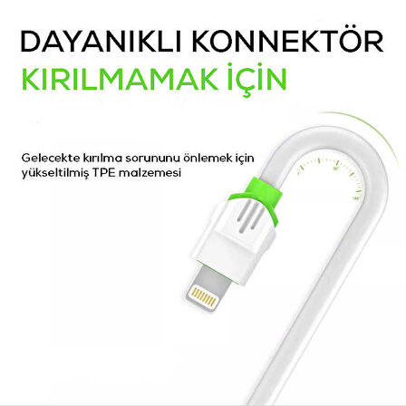 Beyaz LS32 Type-C Usb Kablo-Zore