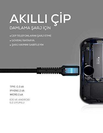 Mavi LS63 Lightning Usb Kablo-Zore